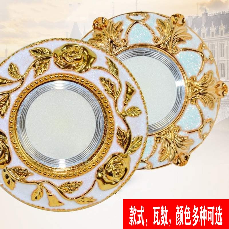 European-Style Downlight Led American Retro Ceiling Light 3W5W7W Background Wall Spotlight Living Room Cat's Eye Bull's Eye Light Hole Light