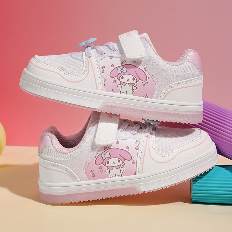 Children's Sports Shoes Girls Casual Shoes Flashing Lights