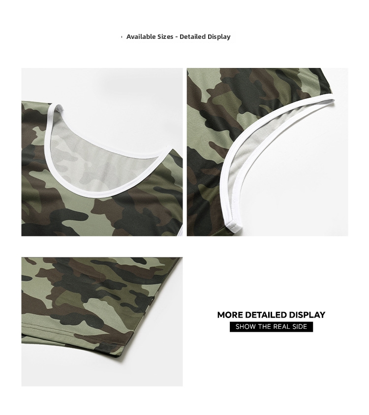 Men's Camo Muscle Tank Top Sleeveless Vest For Gym And Outdoor_voghion.com