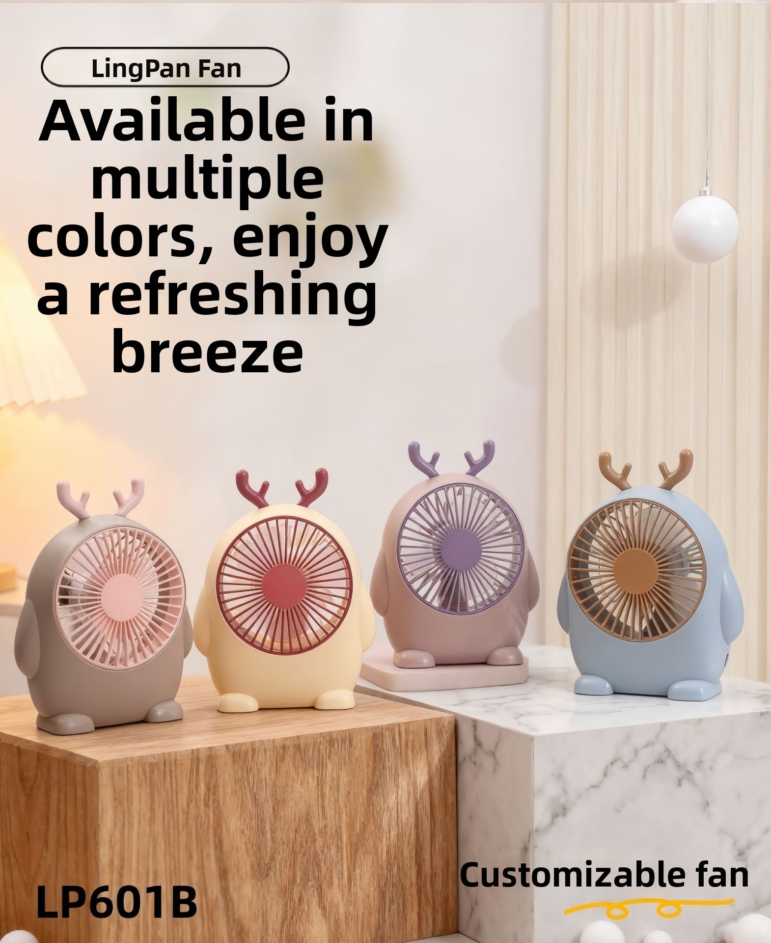 Desktop Usb Fan Rechargeable Portable Cooling Fan For Children_voghion.com