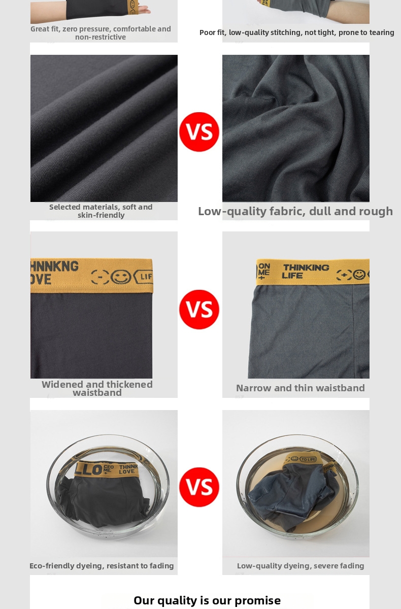 Men's Boxer Briefs Solid Colour Comfortable Soft Breathable Shorts_voghion.com