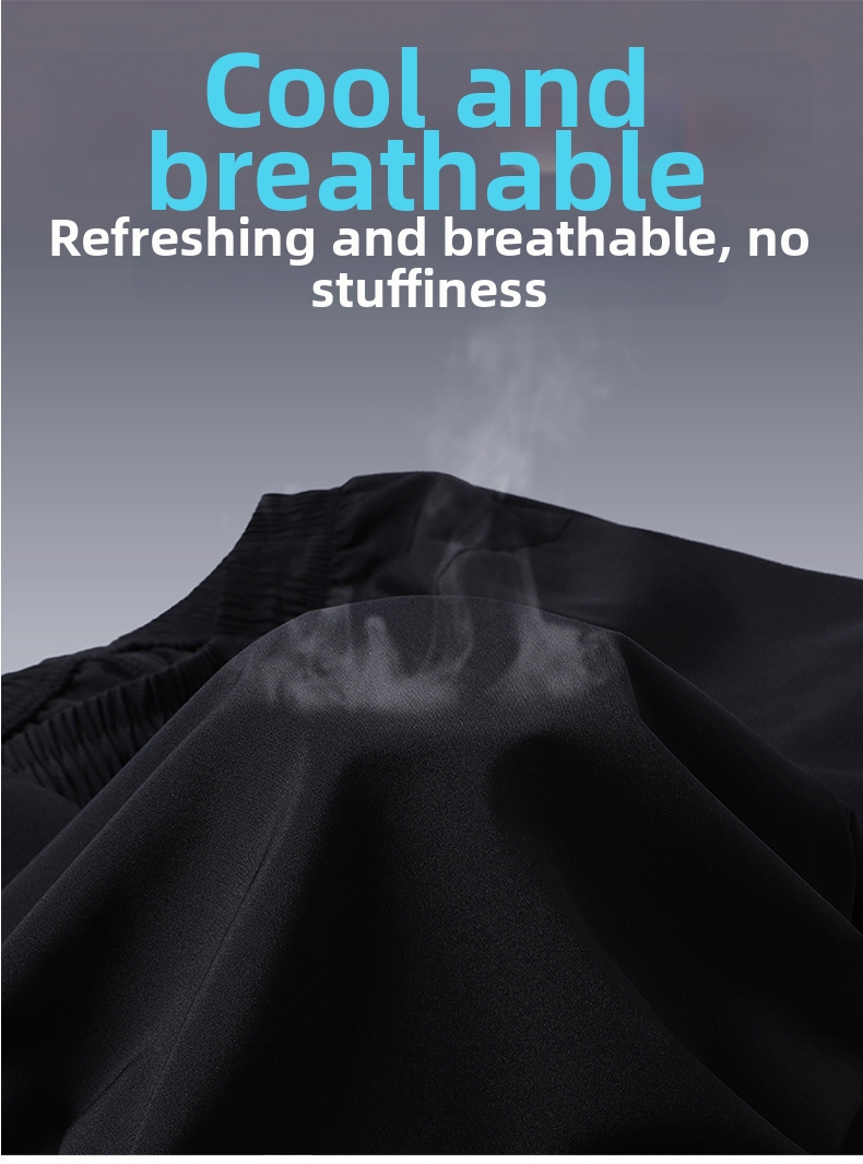 Herrenbekleidung in Übergrößen: Dünne, dehnbare Badeshorts aus atmungsaktivem, lässigem Material, bequem und locker geschnitten._voghion.com