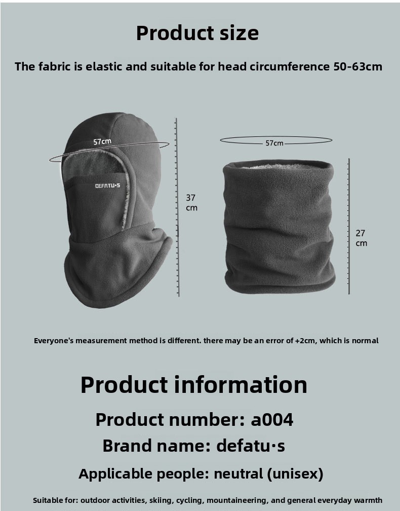 Balaclava Für Damen Und Herren, Warme Wintergesichtsmaske_voghion.com