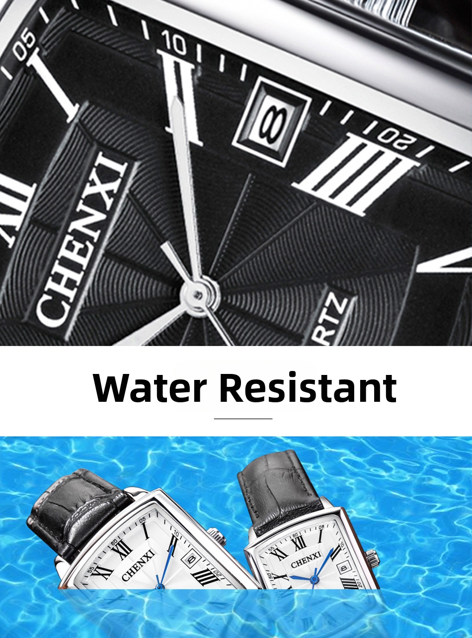 Quartz Couple Wrist Watch With Calendar Leather Strap For Men_voghion.com