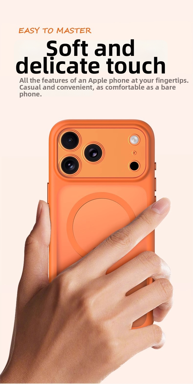 Étui magnétique transparent pour iPhone 17 Pro Max, protection intégrale de l'objectif, résistant aux chutes, accessoire pour téléphone portable_voghion.com