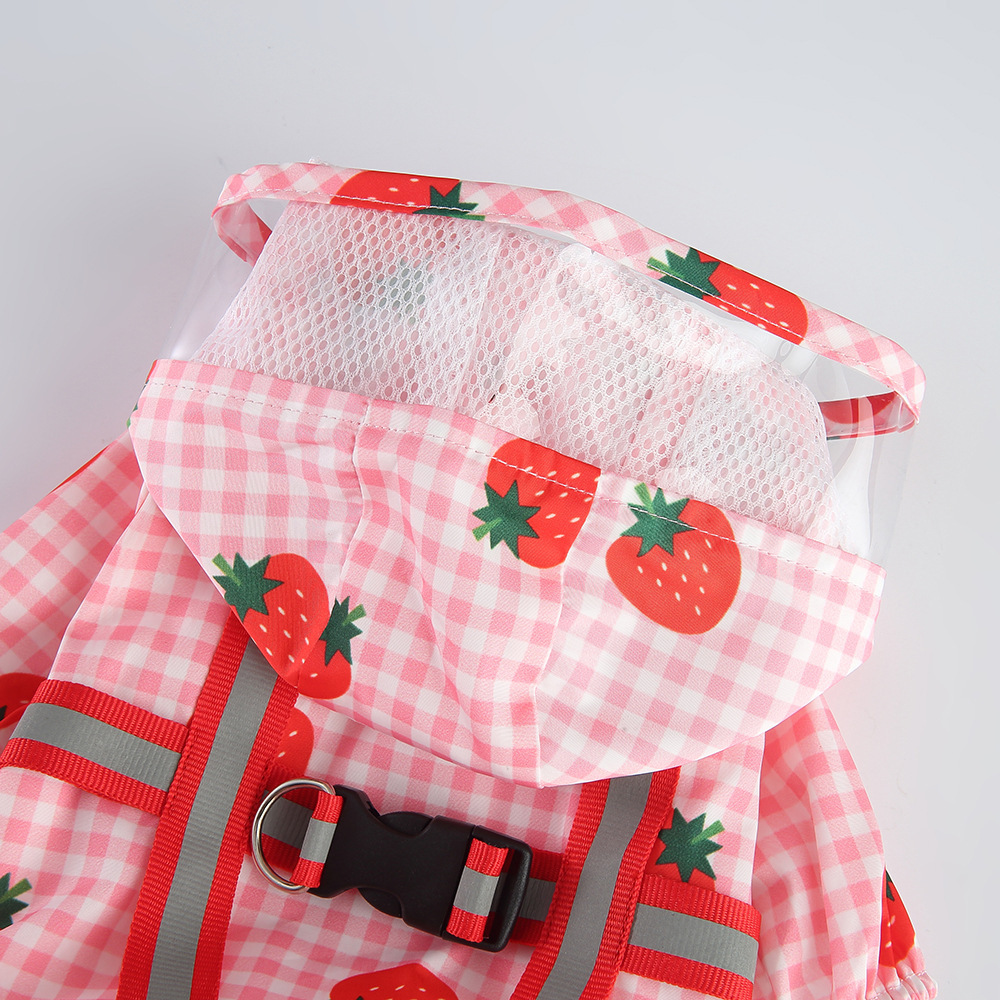 Waterproof Reflective Dog Raincoat For Small Breeds Teddy And Bulldogs Stain Resistant Pet Outerwear For Use_voghion.com