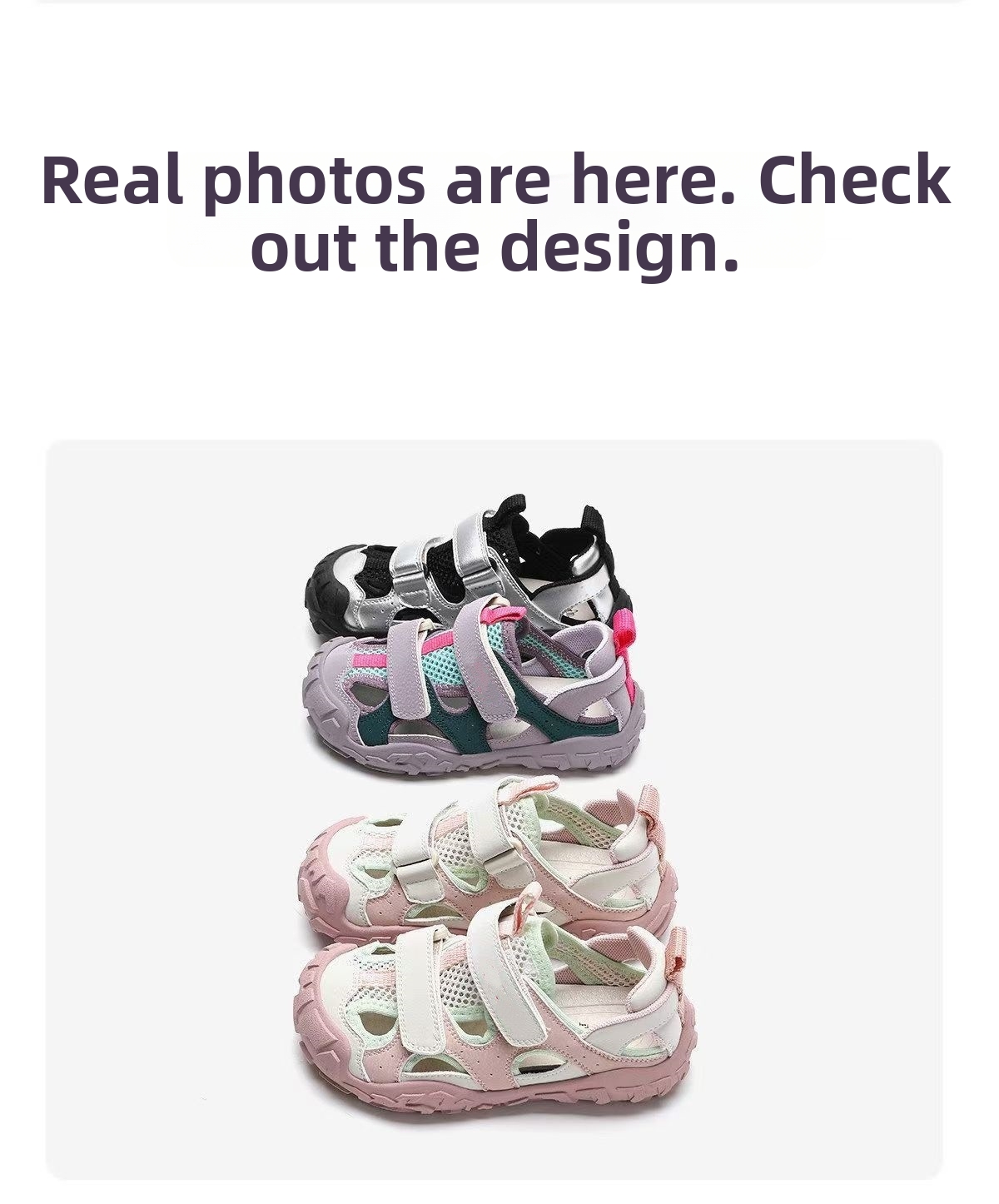 Kids Sport Sandals Breathable Openwork Design For Active Play_voghion.com