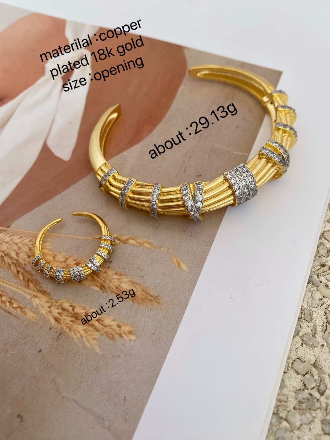 Geometric Pattern Wholesale Jewelry Glam Classic Style Geometric Copper Plating Rings Bangle