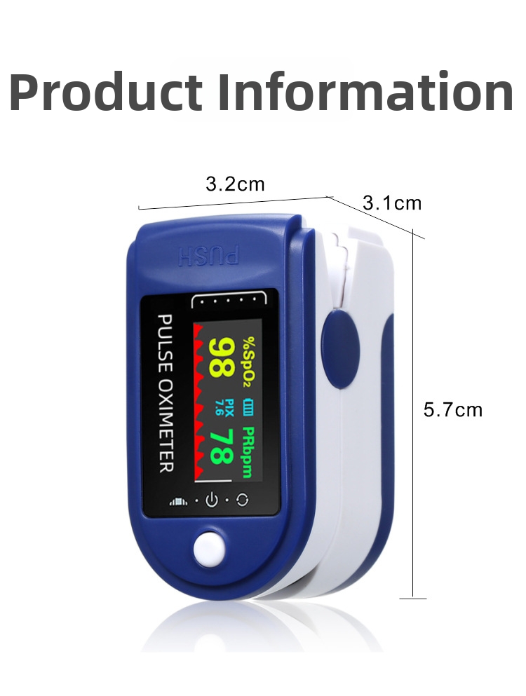 Pulsoximeter Für Den Finger Herzfrequenz Und Sauerstoffmesser_voghion.com