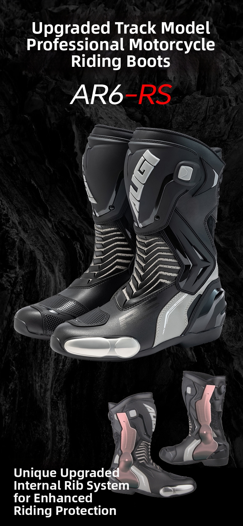 Bottes de moto professionnelles pour course et protection_voghion.com
