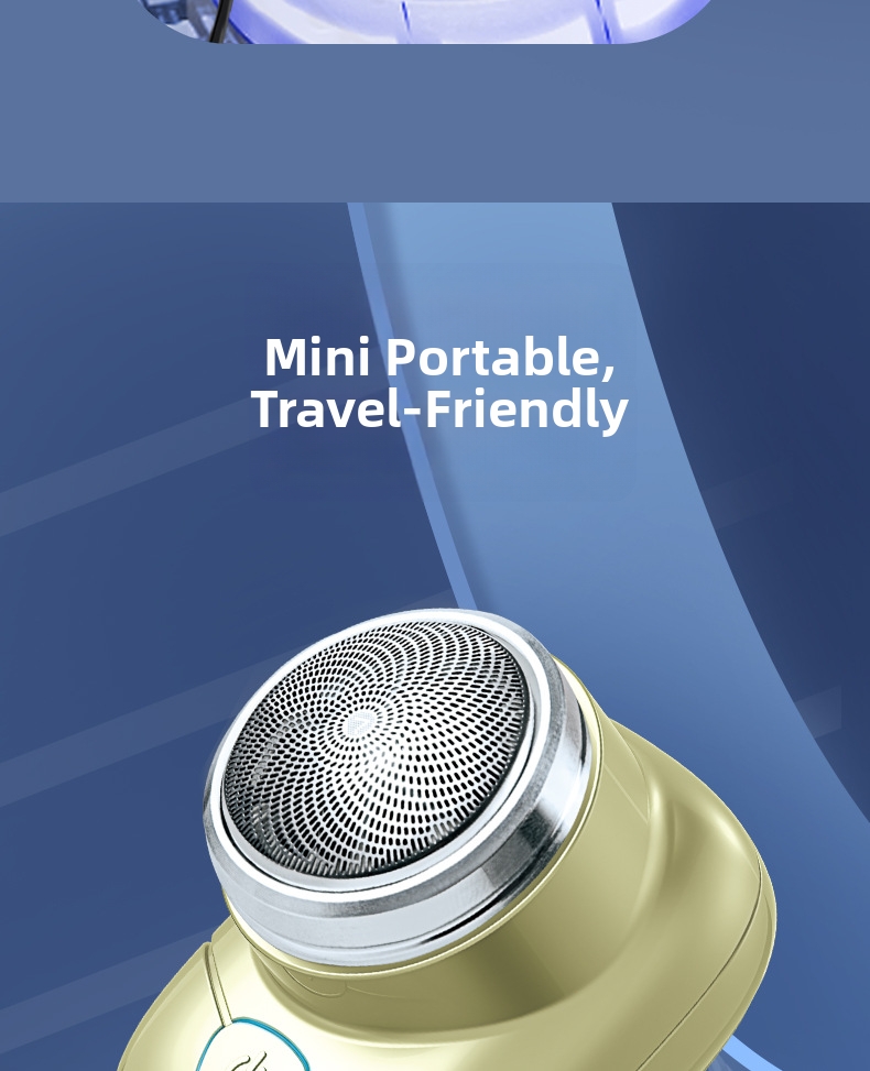 Electric Shaver Usb Rechargeable Portable Cordless Silent Trimmer_voghion.com