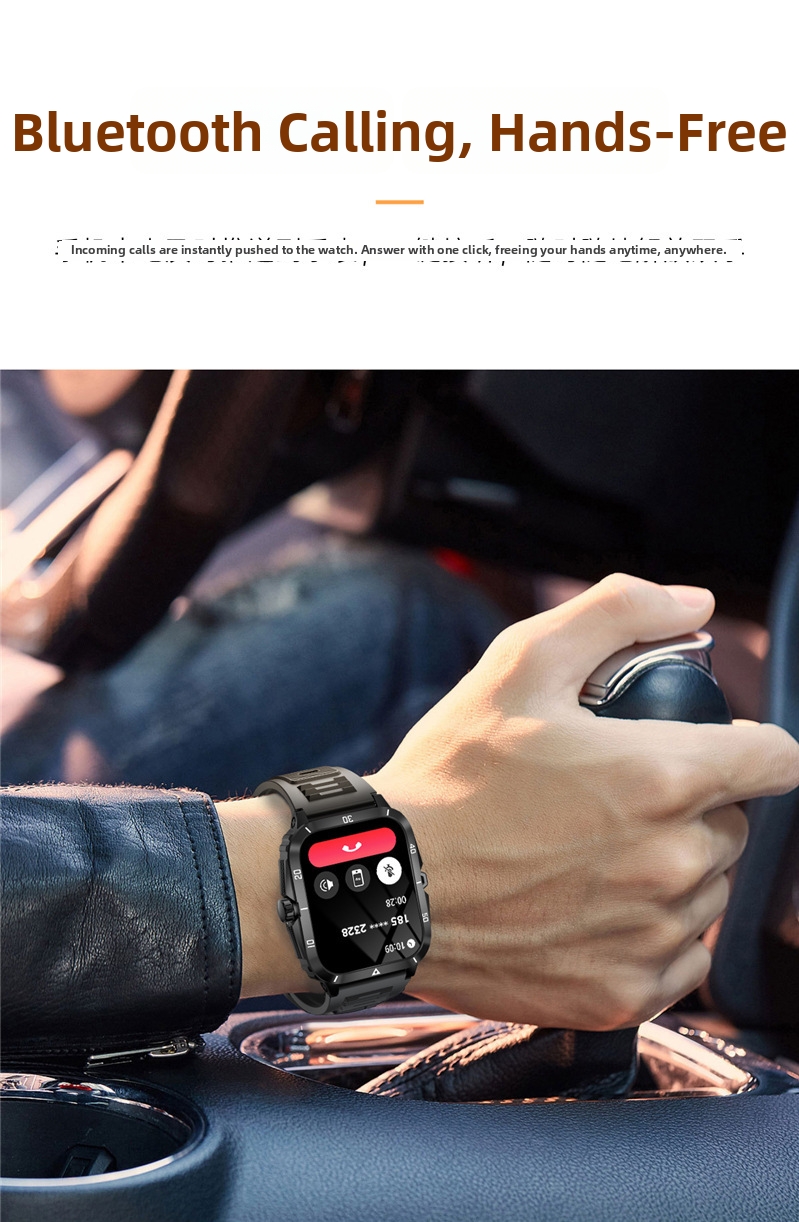 Smartwatch Rugged Sports Watch With Bluetooth And Touchscreen_voghion.com