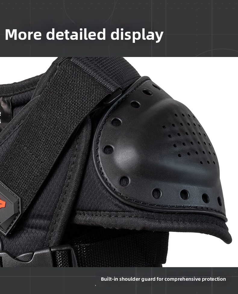 Children's Motorcycle Protective Suit For Riding And Roller Skating Breathable Anti-Fall Back And Chest Protection Balance Bike Sports Gear_voghion.com
