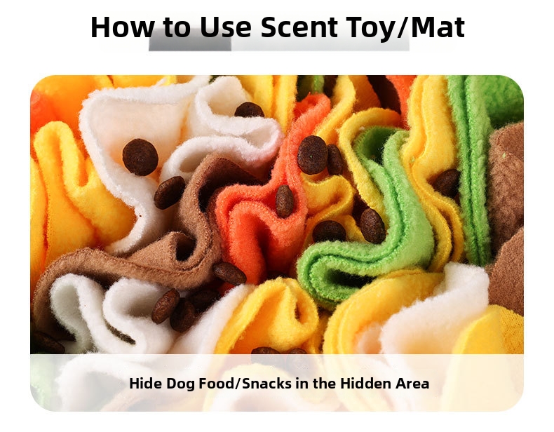 Interactive Dog Sniffing Mat And Squeaking Toy For Stress Relief_voghion.com