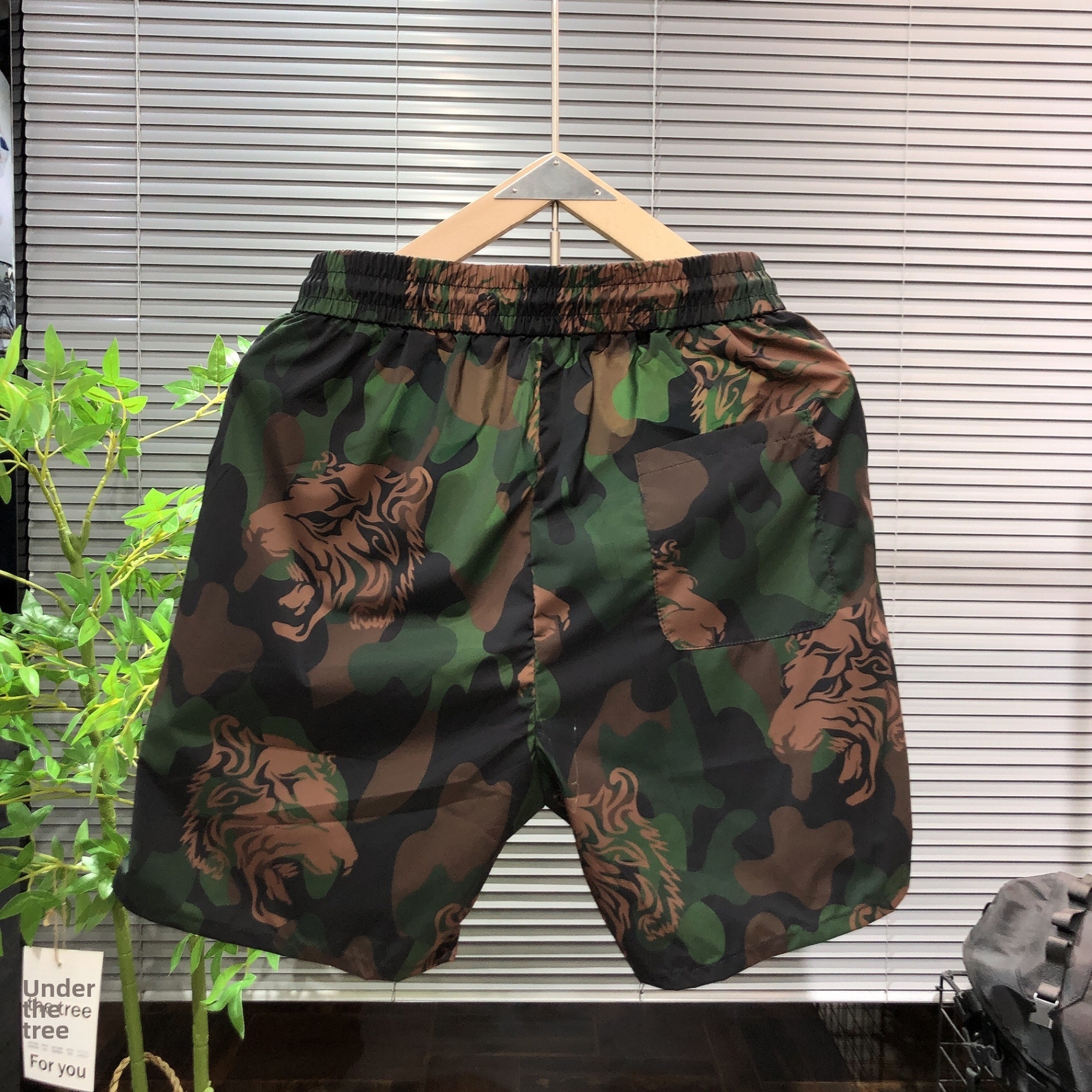 Men's Clothing Men's Quick Drying Breathable Printed Straight Leg Pants Trendy Five Point Casual Sports Beachwear For Summer_viptrois.com