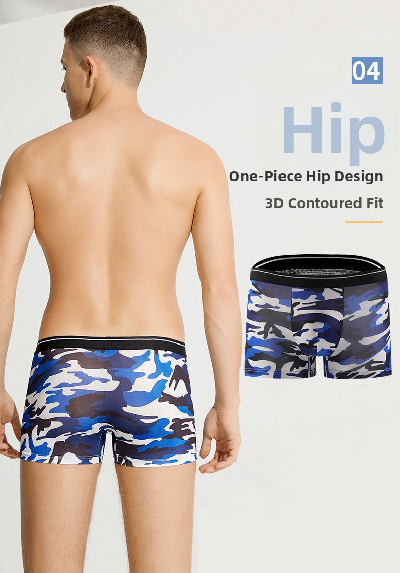 Herren Boxer Briefs Aus Eisseide Atmungsaktive Trunks Bedruckt_voghion.com