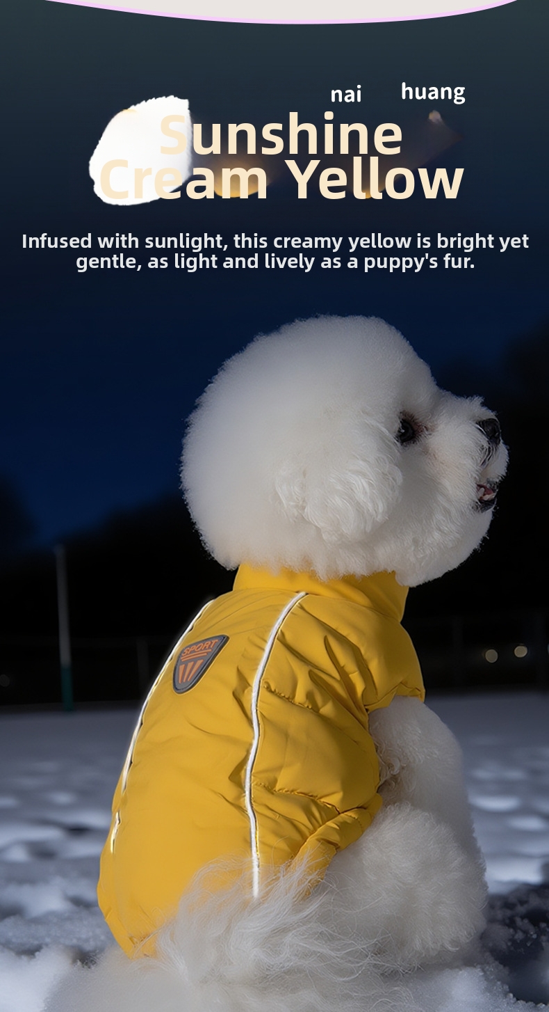Reflective Dog Winter Puffer Vest For Small And Medium Dogs_voghion.com
