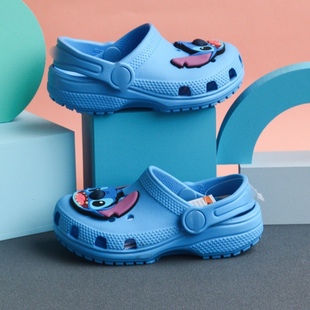 Carlo Chi's New Cross Stitchy Crocs Kidsren's Shoes Beach Shoes Eva Lightweight, Comfortable and Non-Slip Garden Shoes