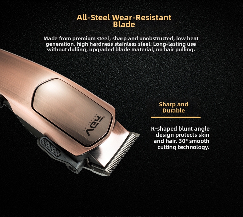 Professional Electric Hair Clipper For Slicked Back Gradient Styles_voghion.com