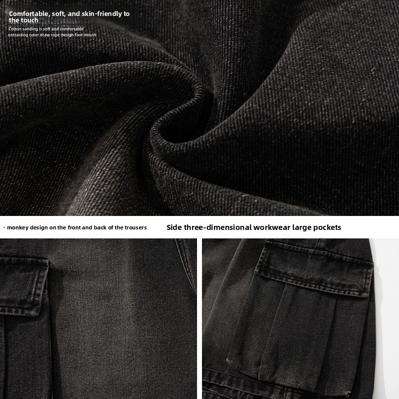 Bermudas vaqueras de hombre con bolsillos laterales estilo casual_voghion.com