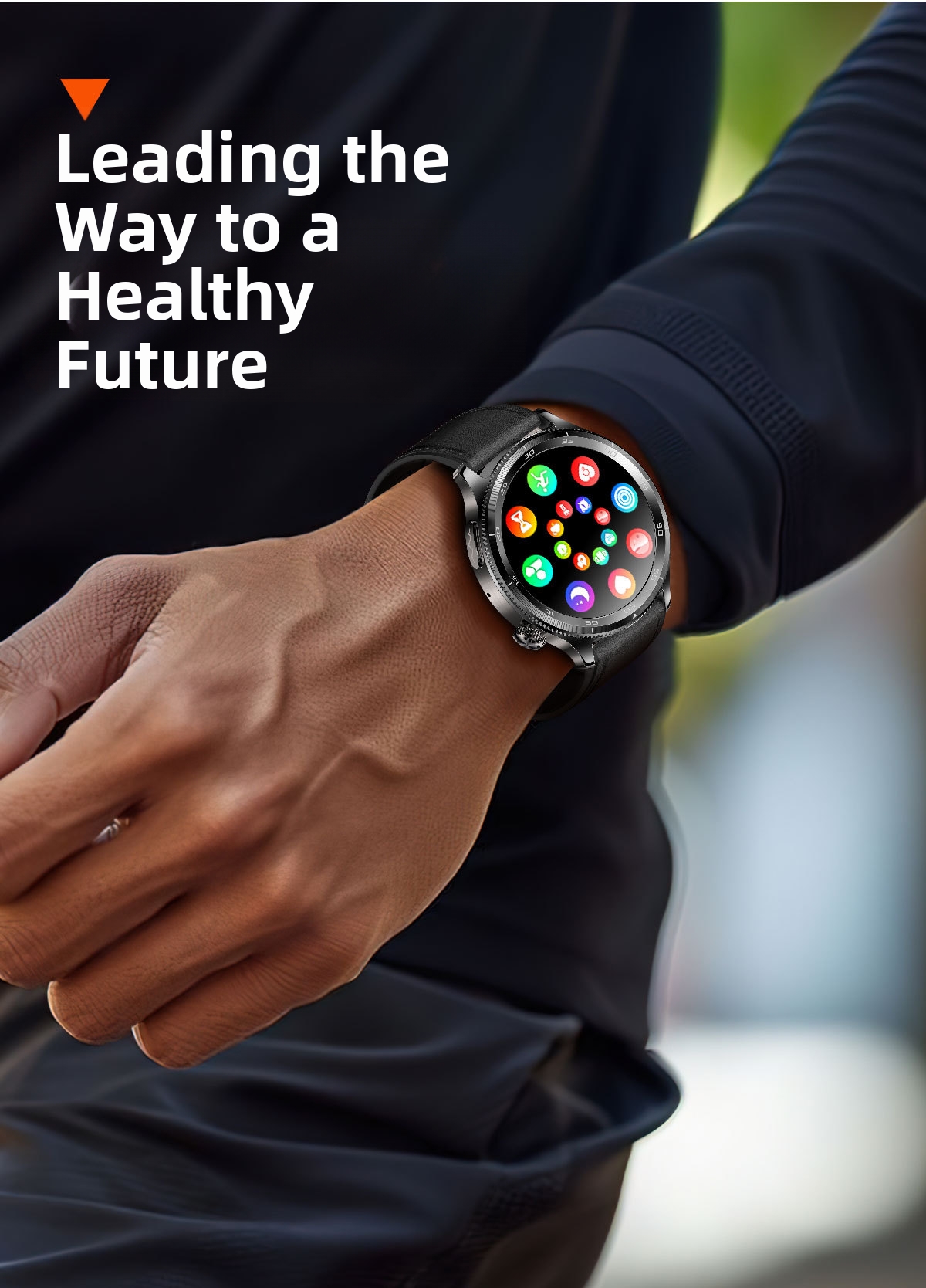 T5 Smartwatch With Heart Rate Sleep And Blood Glucose Monitoring_voghion.com