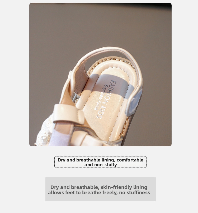 Toddler Sandals Princess Style With Bow Knot For Summer Beach_voghion.com