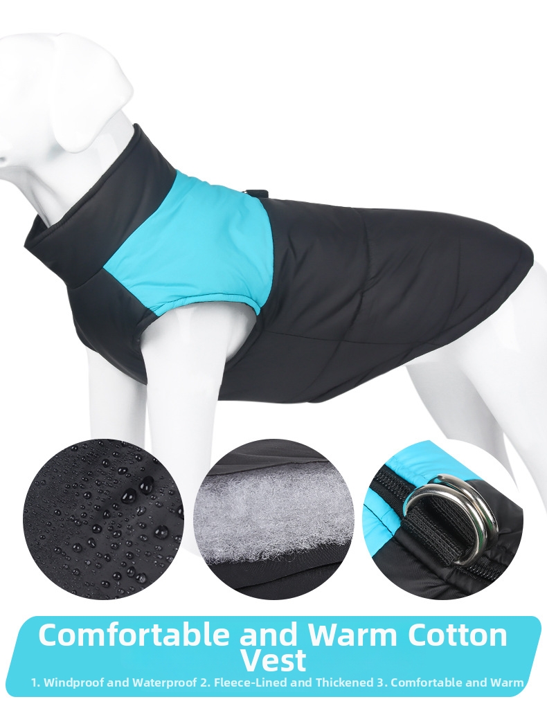 Chaqueta de invierno para perro chaleco cálido cortavientos_voghion.com