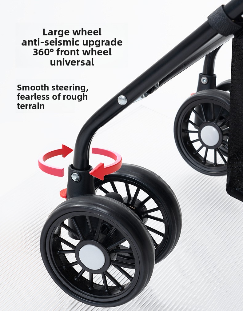 Pet Stroller For Dogs And Cats Lightweight Foldable Pet Cart_voghion.com