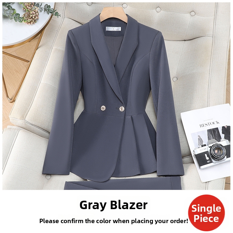 Women's Clothing Professional Suits For Spring Sophisticated Work Attire For Exams Interviews Commuting Formal Wear Jewelry Stores Beauty Salons_voghion.com