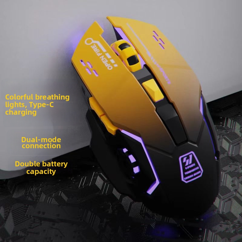 Wireless Gaming Mouse For Desktops Laptops And Business Use Wholesale E Sports Mechanical Multi Color Cool_voghion.com