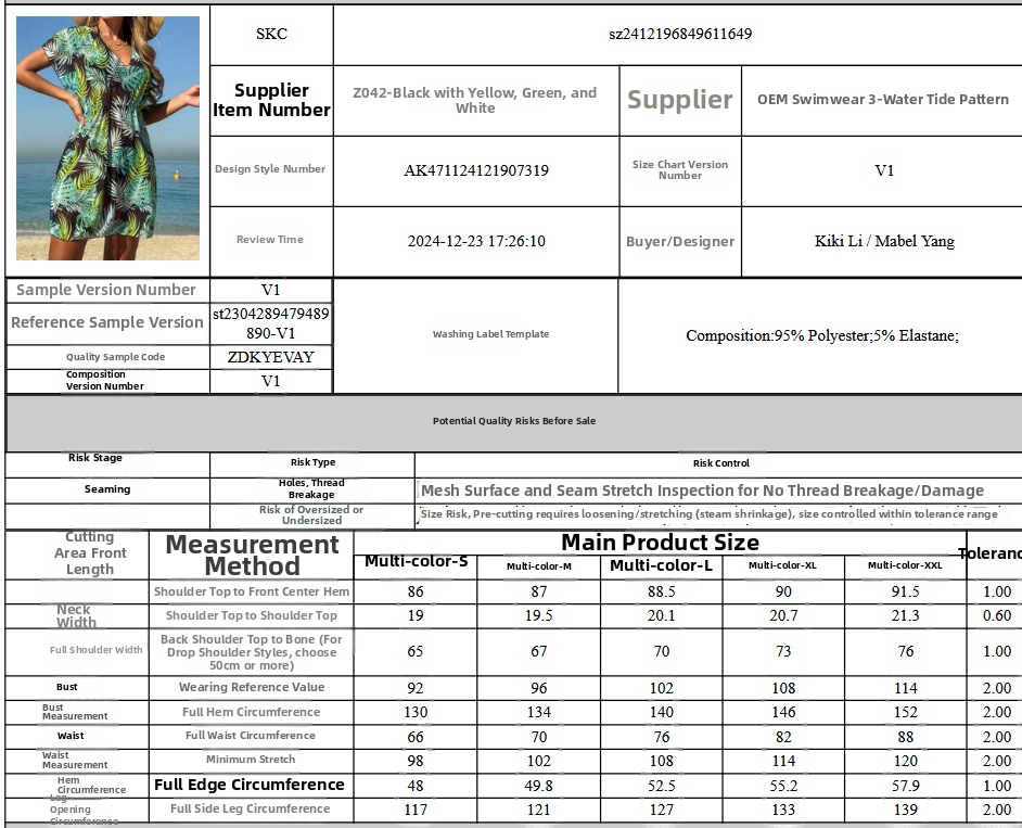 New Plus Size One Piece Swimsuit For Women High End Tropical Print Quick Drying Spring Resort Style Dress_ecoleips.com