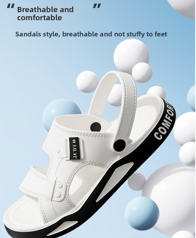 Slippers Men's Summer Wear 2026 Sandals Large Size Non-slip Eva Outdoor Beach Sandals_vogvips.com
