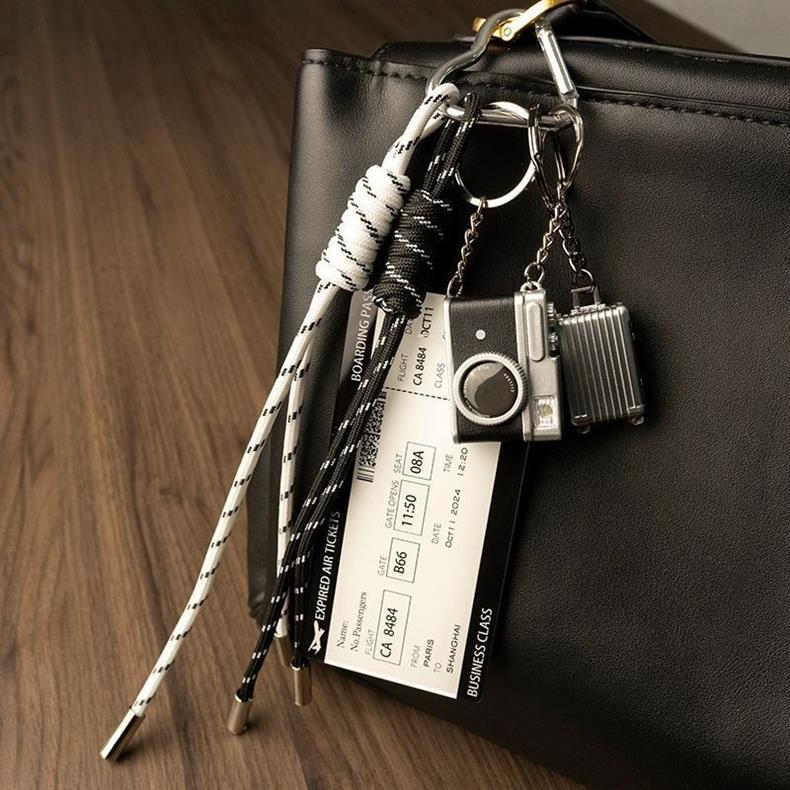 Luggage Charms Matching Boarding Pass Small Camera Backpack Schoolbag Keychains Bag Pendants_voghion.com