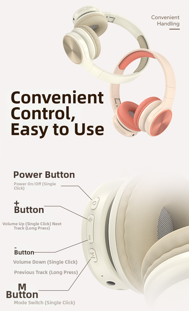 Cuffie bluetooth wireless per gaming e ascolto di musica_voghion.com