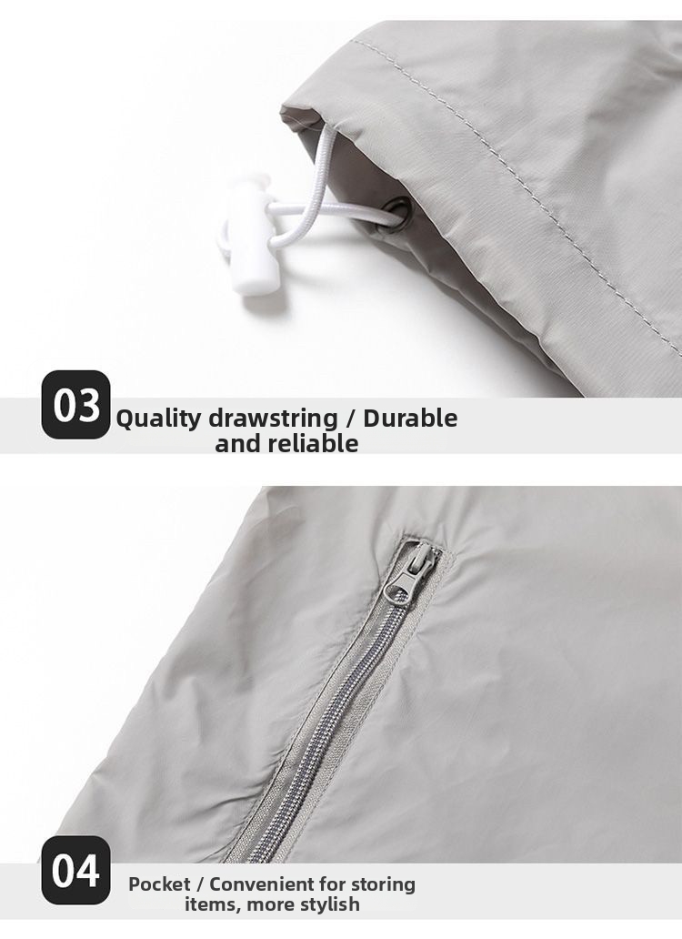 Men's Summer Thin Jacket Ice Silk Casual Breathable Trench Coat_voghion.com