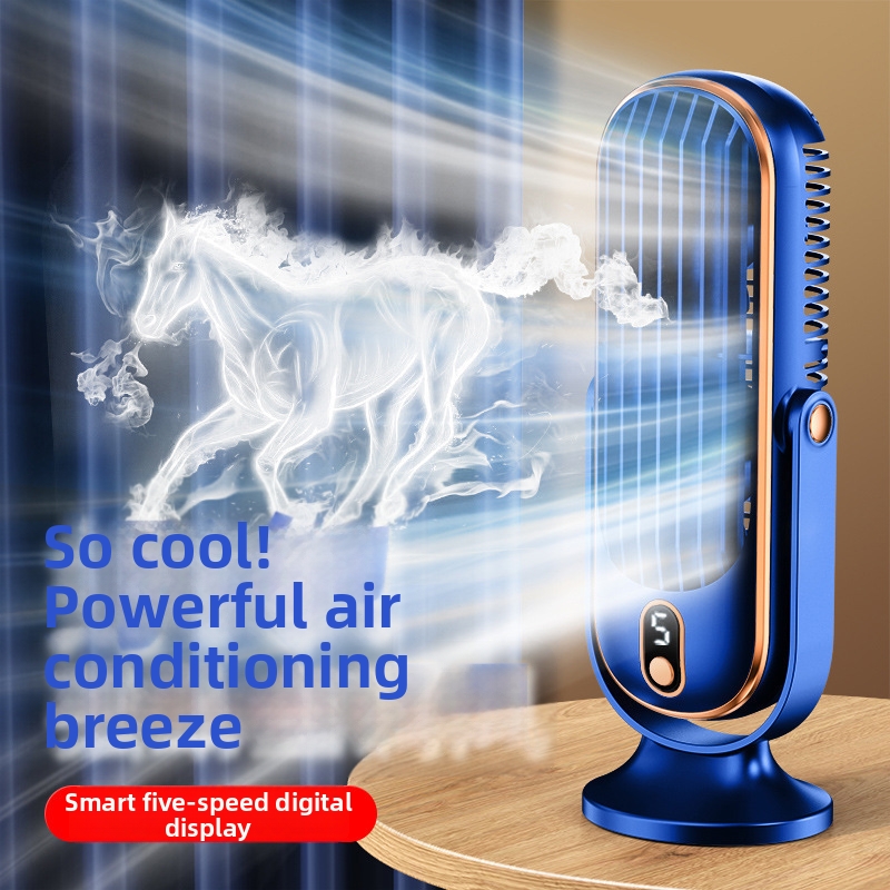 Portable Desktop USB Rechargeable Oscillating Fan For Car Home Student Dormitory Small_voghion.com