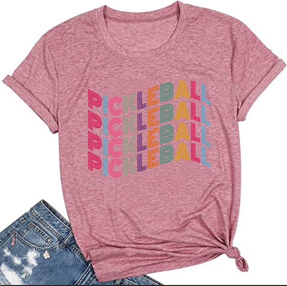 PI CK LE BALL printed T-shirt colored cotton T-shirt