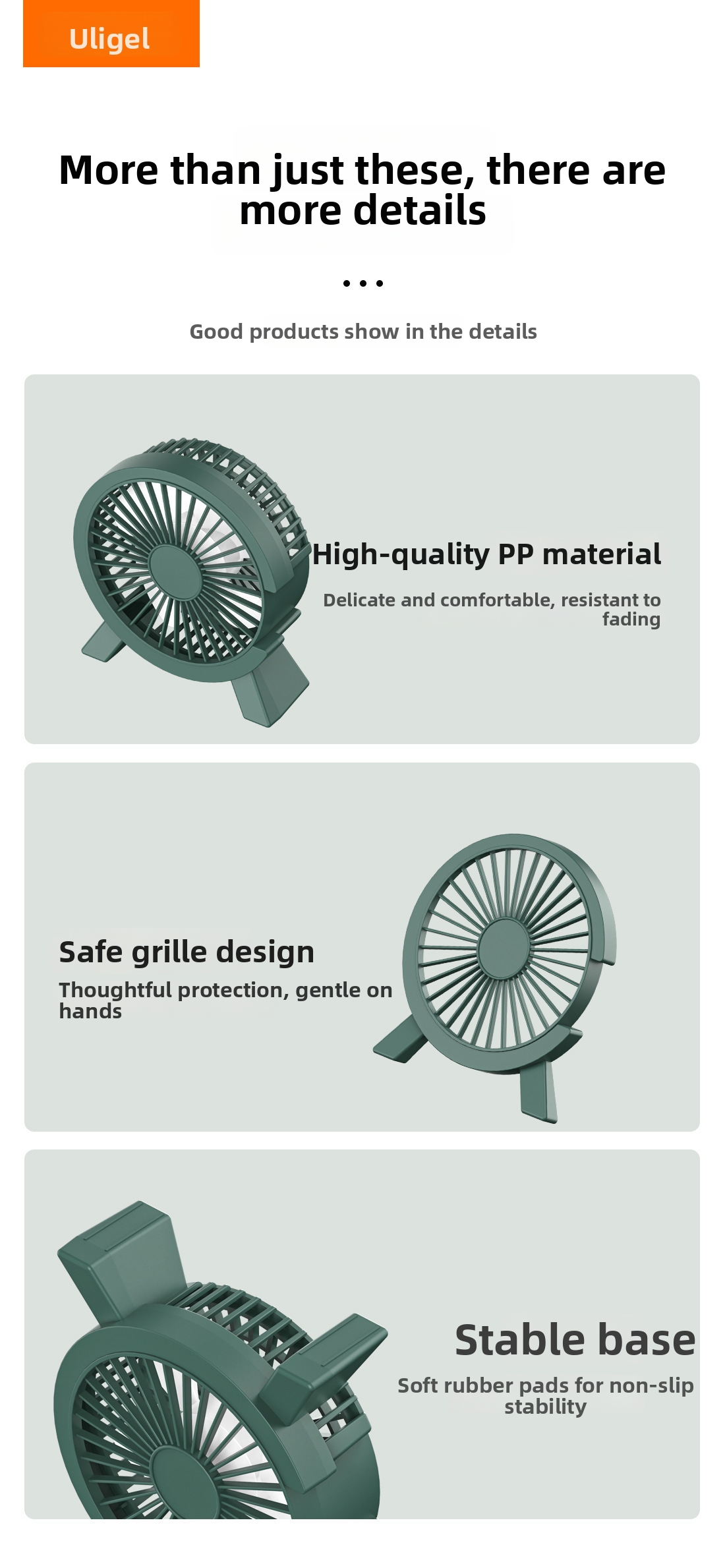 Kleiner Cartoon Usb Tischventilator Leise Für Studenten_voghion.com