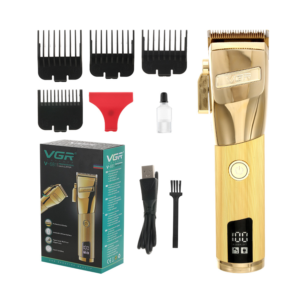 Tagliacapelli elettrico con display digitale LCD, specifico per saloni di bellezza, elettrodomestico per la cura della persona._voghion.com
