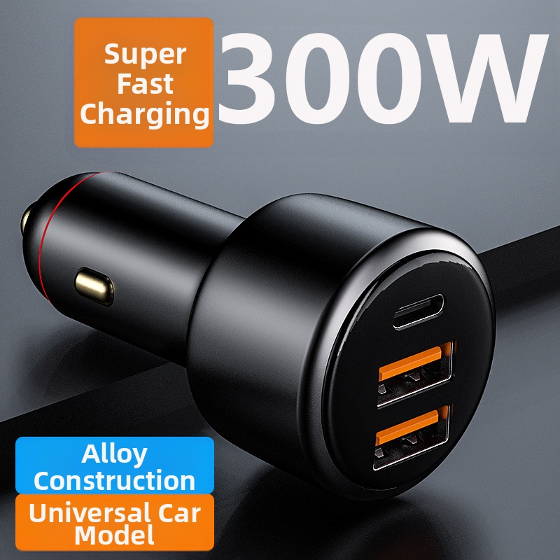 Car Charger PD Fast Charging Multi-Functional Cigarette Lighter 100W Super One-To-Three Mobile Phone Adapter High Power_voghion.com