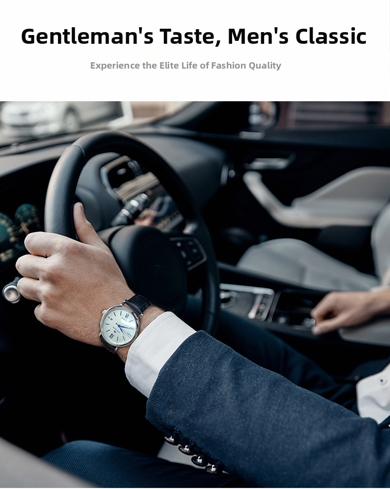 Classic Men's Automatic Mechanical Skeleton Watch Business Style_voghion.com
