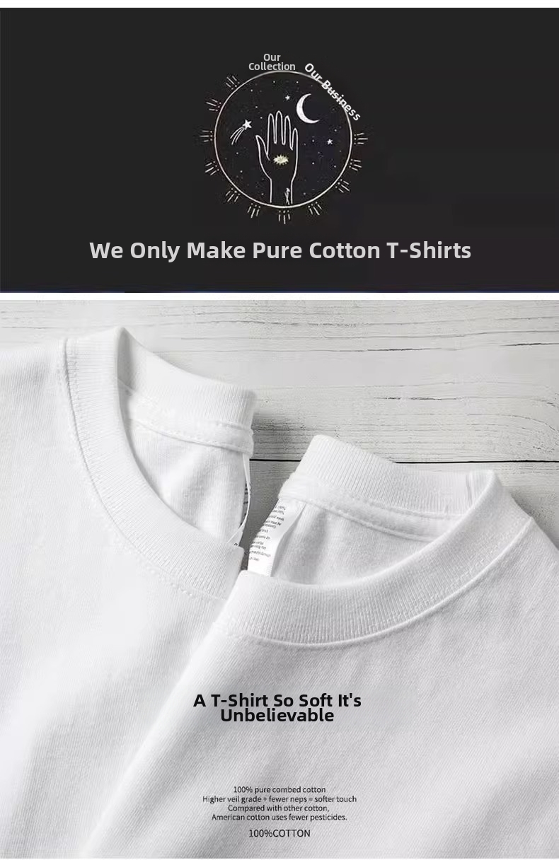Herren T-shirt Aus 100% Baumwolle Locker Geschnittenes Top_voghion.com