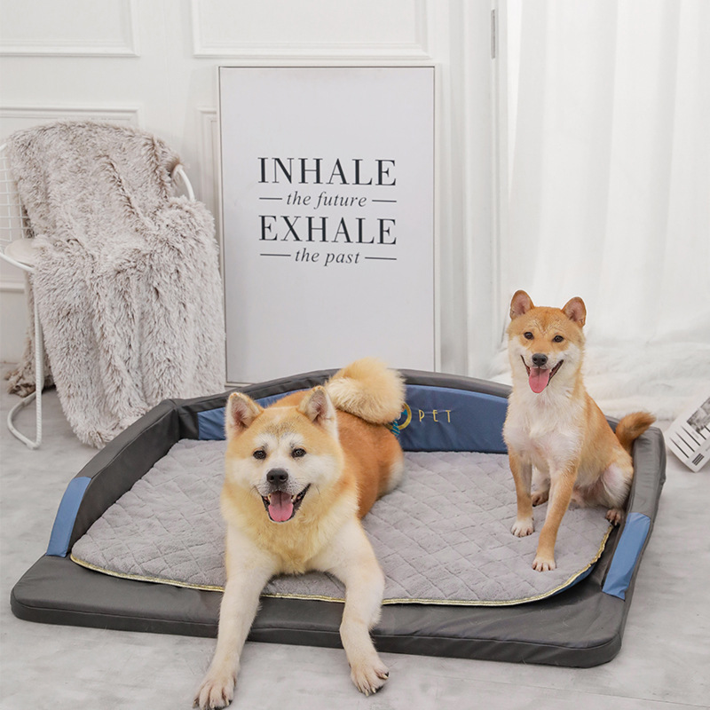 Large Breed Dog Bed Winter Warm Sofa All Seasons Suitable for Golden Retriever Labrador Corgi Pet Furniture_voghion.com
