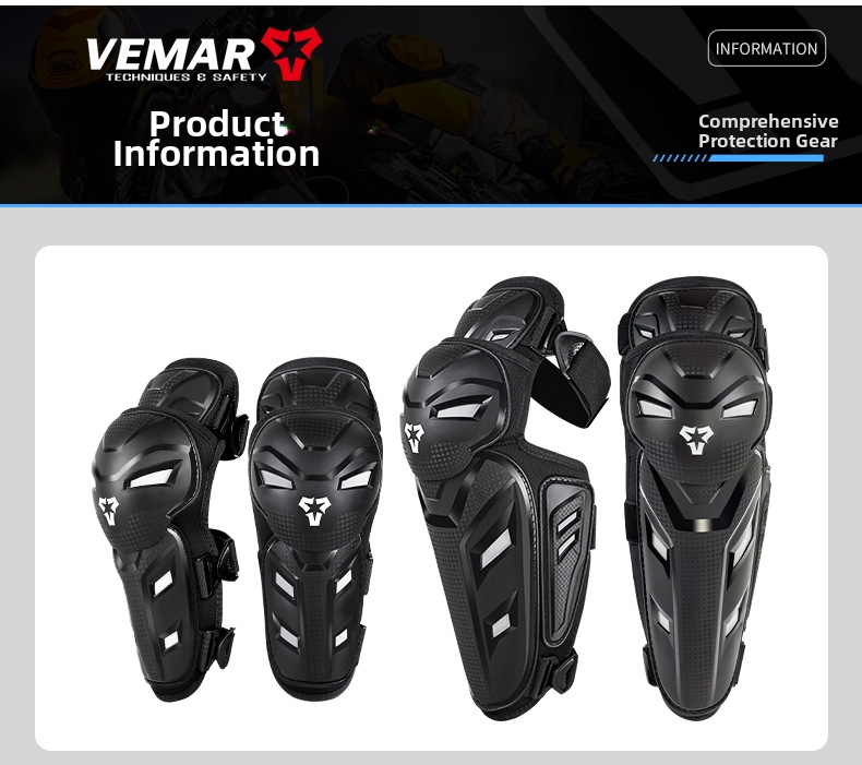 Motor knie- en scheenbeschermers dames schokabsorberend offroad_voghion.com