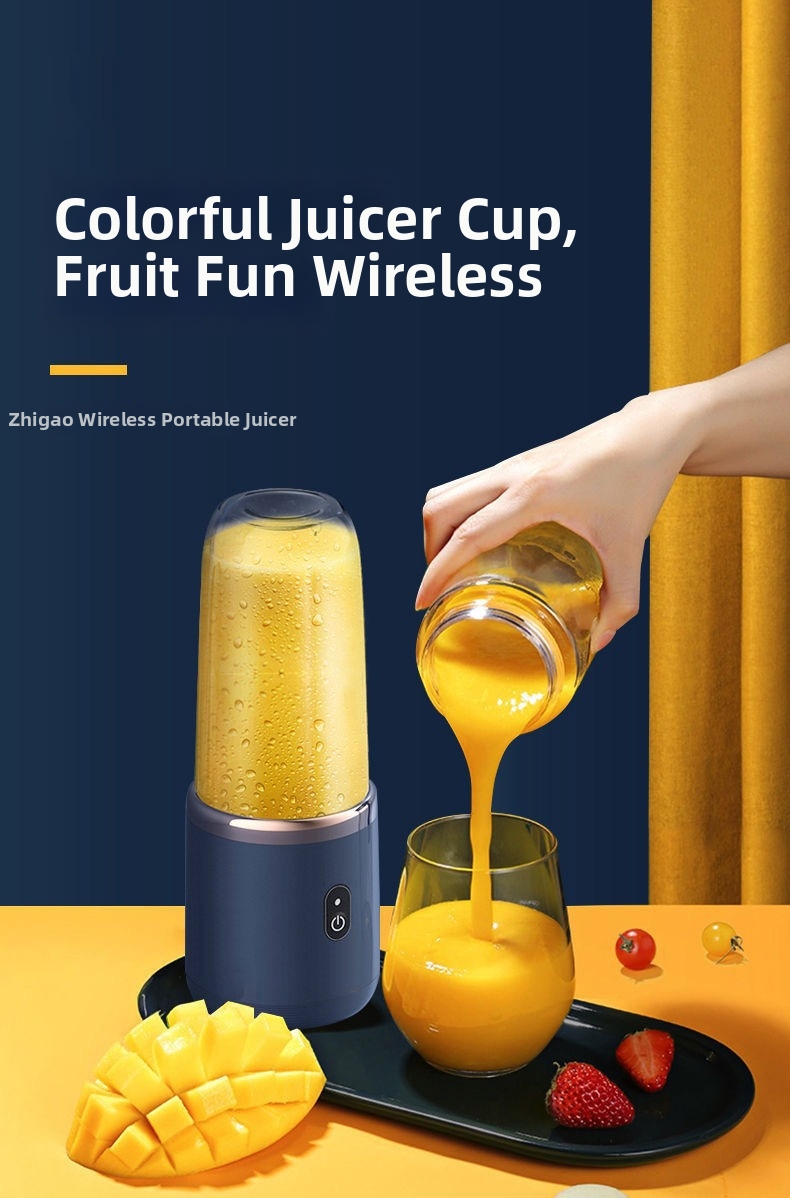 Portable Juicer Rechargeable Usb Blender With Stainless Steel Blades_voghion.com