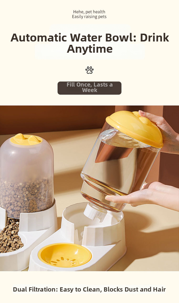 Automatic Cat Feeder And Water Dispenser Cloud Shape For Pets_voghion.com