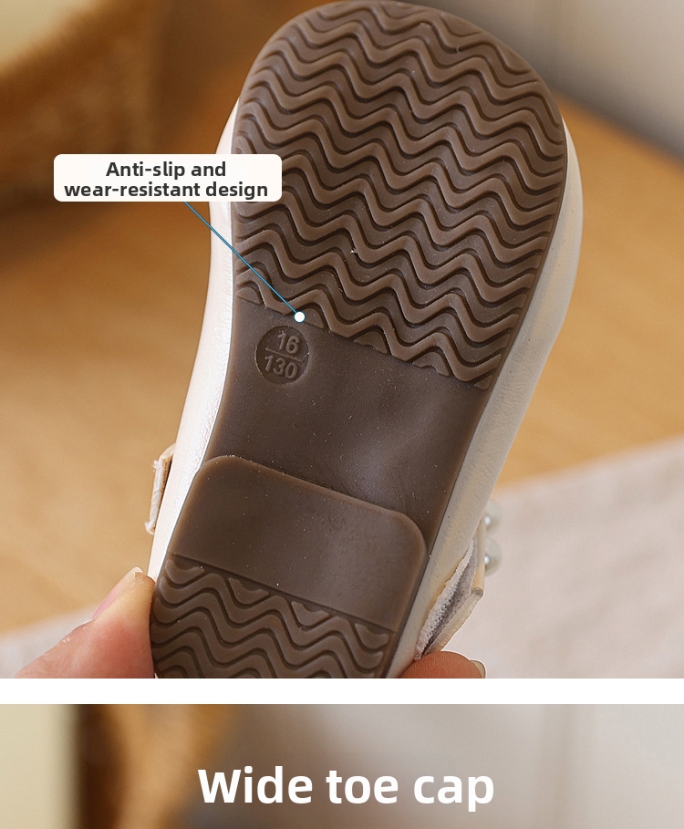Scarpine primi passi da principessa con perle e fiocchetto_voghion.com