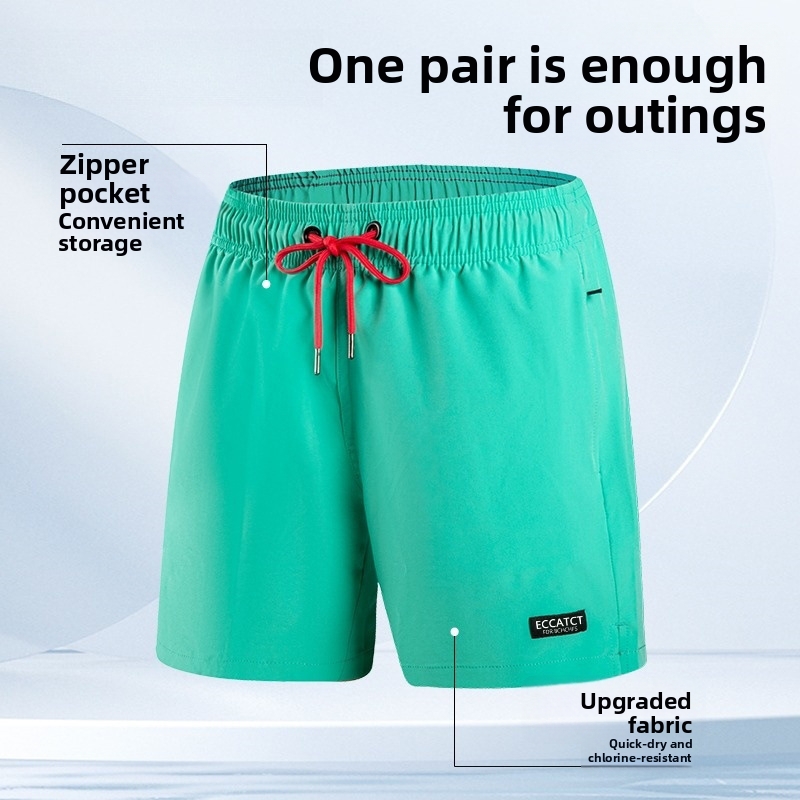 Men's Quick-dry Swim Shorts With Double Layer For Beach & Surf_voghion.com