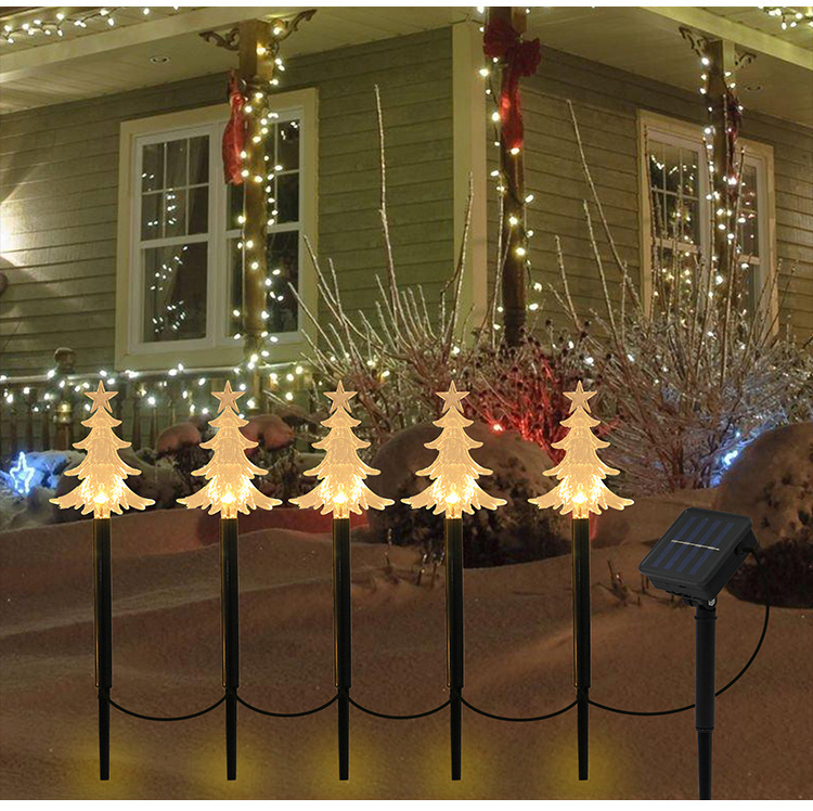 Lumini de crăciun pentru grădină cu led solar pentru exterior_voghion.com