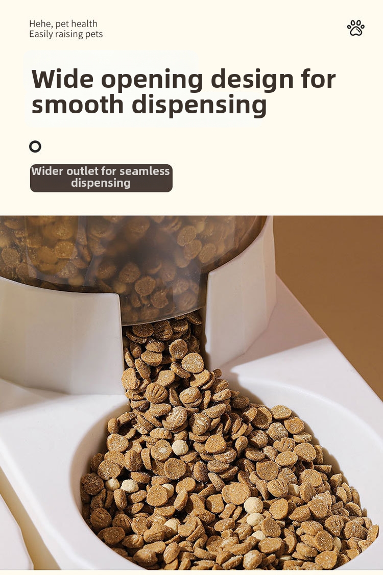 Automatic Cat Feeder And Water Dispenser Cloud Shape For Pets_voghion.com